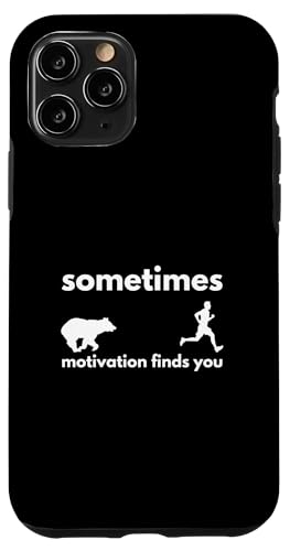 Hülle für iPhone 11 Pro Sometimes Motivation Finds You Bear Fun von charlize_merch_style