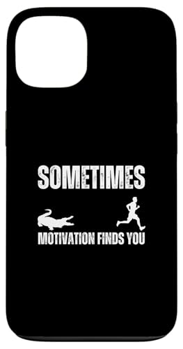 Hülle für iPhone 13 Sometimes Motivation Finds You Crocodile Fun von charlize_merch_style