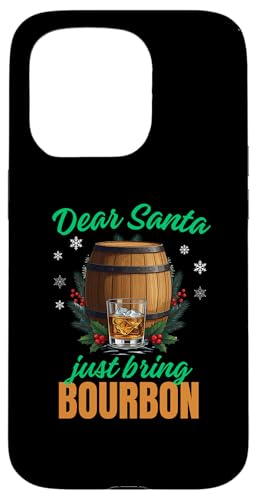 Hülle für iPhone 15 Pro Dear Santa Just Bring Bourbon Christmas von charlize_merch_style