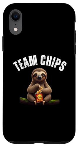 Hülle für iPhone XR Team Chips Lustiges Faultier von charlize_merch_style