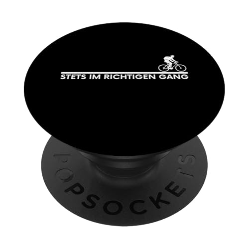 Stets im Richtigen Gang Lustiges Fahrrad PopSockets Klebender PopGrip von charlize_merch_style