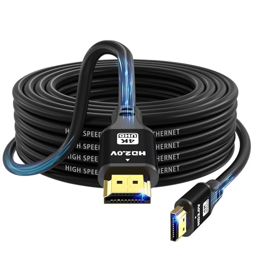 charlore HDMI Kabel 12m (HDMI 2.0, 18 Gbit/s) 4K@60Hz Ultra High Speed Anschluss, kompatibel mit Blu-Ray,TV, Playstation, Projektor,PS3, PS5, PC, HDTV,Laptop von charlore
