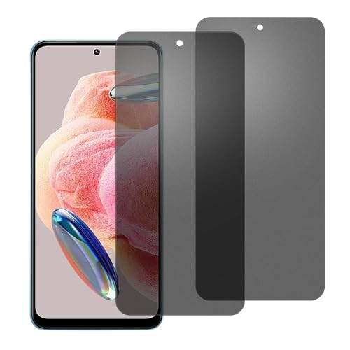 chejuza Anti-Spion Matt Keramik Schutzfolie für Redmi note 12 4g/5g [2 Stück], Anti-Fingerabdruck, Anti-Spy,Zero Bubble HD Displayschutzfolie,PET-Material (kein Glas) von chejuza