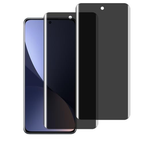 chejuza sichtschutz panzerglas für Xiaomi 12/12x [2 Stück], 9H Härte, Vollständige Abdeckung Schutzglas, Anti-Spy,Zero Bubble HD Displayschutzfolie von chejuza