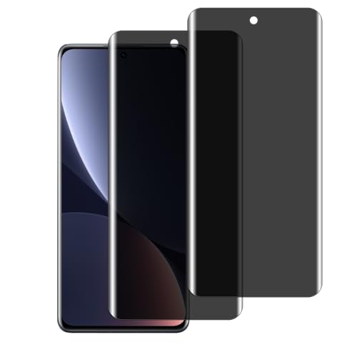 chejuza sichtschutz panzerglas für Xiaomi 12 pro [2 Stück], 9H Härte, Vollständige Abdeckung Schutzglas, Anti-Spy,Zero Bubble HD Displayschutzfolie von chejuza