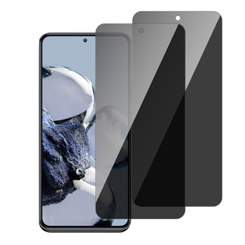 chejuza sichtschutz panzerglas für Xiaomi 12T Pro Daniel Arsham Edition/12T pro/12T [2 Stück], 9H Härte, Vollständige Abdeckung Schutzglas, Anti-Spy,Zero Bubble HD Displayschutzfolie von chejuza