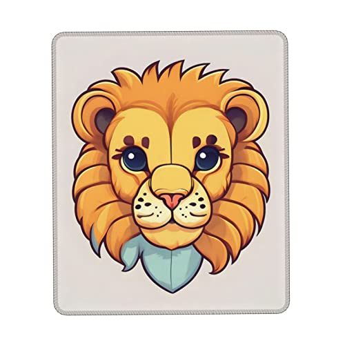 Cartoon Cute Little Lion Square Mouse Pad, &% Non-Slip Washable Rubber Base Mouse Pad for Office Laptops 7 X 21.8 cm von chenfandi