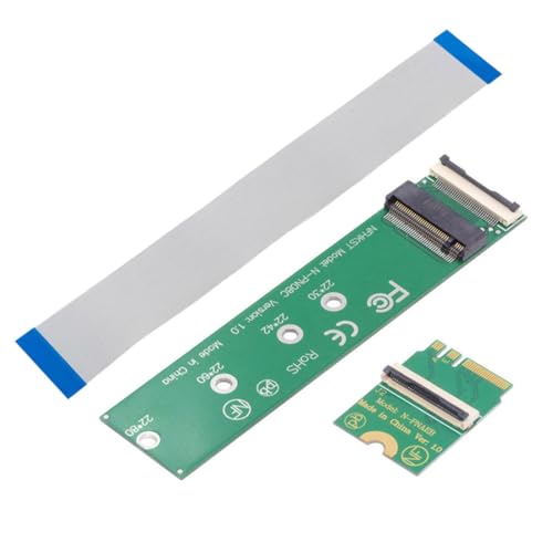 chenyang M.2 (A+E Key) 2230MM auf NVME M-Key Erweiterungskartenadapter für Motherboard NVME SSD Festplattenanschlussverlängerung 2230/2242/2260/2280 MM mit 15cm Flachkabel von chenyang