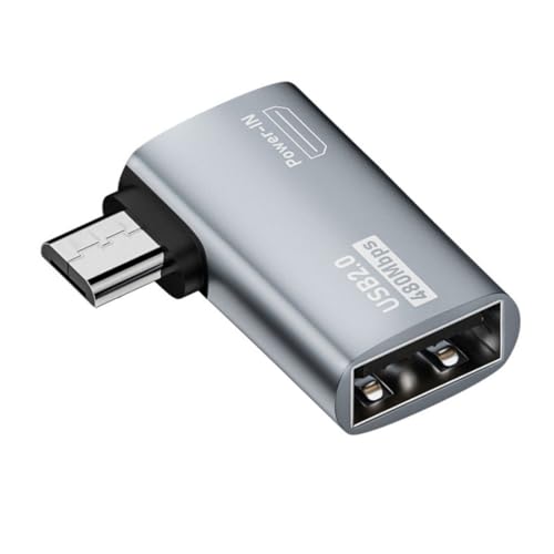 chenyang Micro USB auf USB 2.0 OTG Host 90 Grad Winkeladapter mit USB Stromversorgung für Telefon Tablet von chenyang