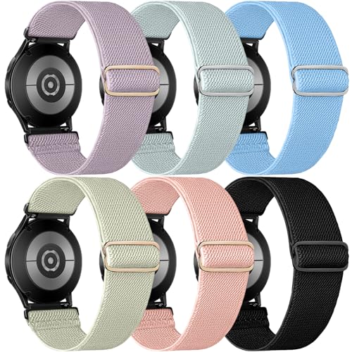 chinbersky 20mm Elastisches Nylon Armband für Samsung Galaxy Watch 5 Pro/Galaxy Watch 4/5/6 40mm 44mm/Watch 4 Classic 42mm 46mm/Galaxy Watch Active 2 40mm 44mm/Watch 3 41mm,für Garmin Vivoactive 3 von chinbersky