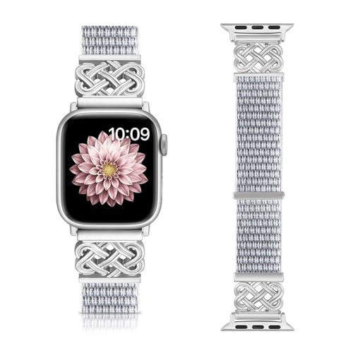 chinbersky Nylon Armbänder kompatibel mit Apple Watch Armband 38mm 40mm 41mm 42mm 44mm 45mm 46mm 49mm für Damen Herren,Ersatz Stoff Interlock Schnalle für iWatch Serie 10 9 Ultra 8 7 6 5 4 3 2 1 SE chinbersky Nylon Armbänder kompatibel mit Apple Watch Armband 38mm 40mm 41mm 42mm 44mm 45mm 46mm 49mm für Damen Herren,Ersatz Stoff Interlock Schnalle für iWatch Serie 10 9 Ultra 8 7 6 5 4 3 2 1 SE von chinbersky