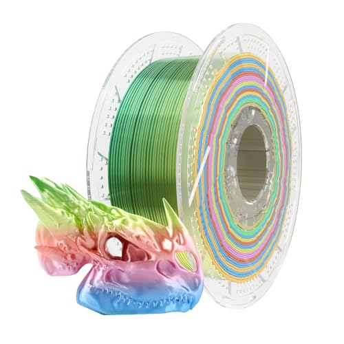 Chitu Systems Conjure Silk PLA 3D Drucker Filament, 1.75mm Dual Color Filament, Silk Rainbow 3D Druck Filament 1KG/2.2lb von chitu systems