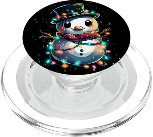 Lustiger Weihnachtsschneemann, niedlicher Weihnachtsmann, Männer, Frauen, Kinder, Geschenk PopSockets PopGrip für MagSafe von christmas Theme