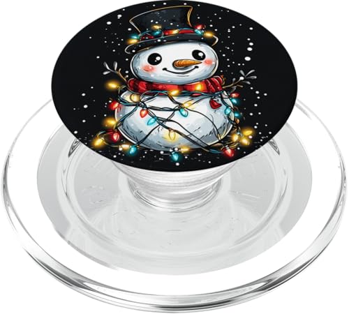 Lustiger Weihnachtsschneemann, niedlicher Weihnachtsmann, Männer, Frauen, Kinder, Geschenk PopSockets PopGrip für MagSafe von christmas Theme