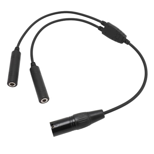 Aviation Headset-Adapter, Aviation Headset GA Dual Plug auf für Airbus 5 Pin XLR Aviation Headset-Anschlusskabel für die Meisten Aviation-Kopfhörer von ciciglow