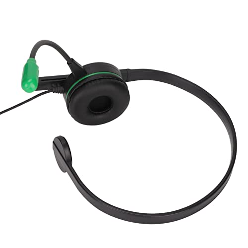 Einohr-Gaming-Headset, 3,5-mm-Stereo-Kabel, Einohr-Headset mit Mikrofon, Klarer Klang, Mikrofon mit Geräuschunterdrückung, In-Line-Steuerung, Bester von ciciglow