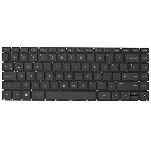 Ersatz-Tastaturtasten, 84 Tasten Ersatz-Tastenkappen-Set Computerzubehör für HP W125 Q186 Q189 C121 14T BA 14M BA 14 BS000 BS100 BS500 Notebook-Tastaturen von ciciglow