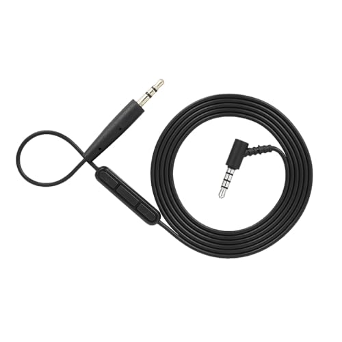 Line-Control-Mikrofon-Audiokabel, Versilberte Anschlüsse, Verwicklungsfrei, 150 cm, Hohe Kältetoleranz mit Mikrofon, Passend für OE2-Kopfhörer (1) von ciciglow