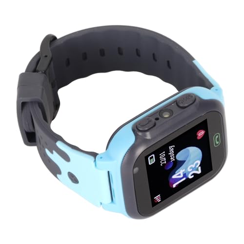 Smartwatch für, 1,44-Zoll-Farb-Touchscreen, 2-Wege-Sprachanruf, Klassenzimmermodus, Echtzeit-LBS-Positionierung, Selfie-, Videorecorder, IP65 Wasserdicht, Umfangreiche (Blue) von ciciglow
