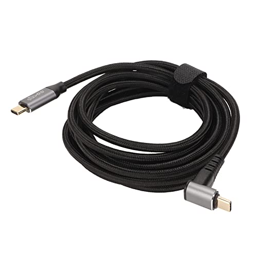 USB zu USB C Kabel 90 Grad, PD100W Typ C 3.1 Gen2 Schnellladekabel 4K 60Hz 10Gbps Rechtwinkliges USB C Verlängerungskabel für Steam Deck, für VR Link (300cm) von ciciglow