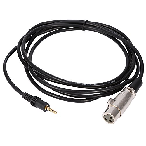 ciciglow Buchse auf Stecker F/M-Mikrofonkabel, 10FT 3 Pin XLR-Anschluss Buchse auf 1/8" 3,5 Mm Stereo-Klinke Mikrofon Audiokabel Kabel Mikrofonschalterkabel von ciciglow