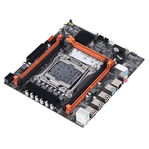 ciciglow Desktop-Computer-Motherboard, LGA 2011 3 Steckplätze, 4 DDR4, Unterstützt E5 V3, E5 V4, I7 58xx, I7 68xx-Serie CPU-Desktop-PC-Mainboard von ciciglow