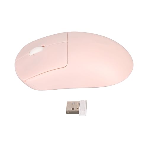 ciciglow Drahtlose Computermaus, 1200 DPI 2,4 G, Geräuschlose Maus mit USB-Empfänger, AAA-Batterie Verwendet, Tragbare Kabellose Computermäuse für Laptop, Desktop, PC (Rosa) von ciciglow