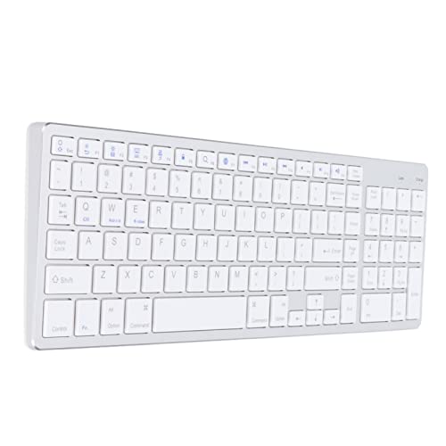 ciciglow Kabellose Tastatur, Office-Tastatur 102 Tasten Leise USB-Digitalladetastatur mit Numerischer Tastatur für IOS/Android/OS/Wind-Systeme von ciciglow