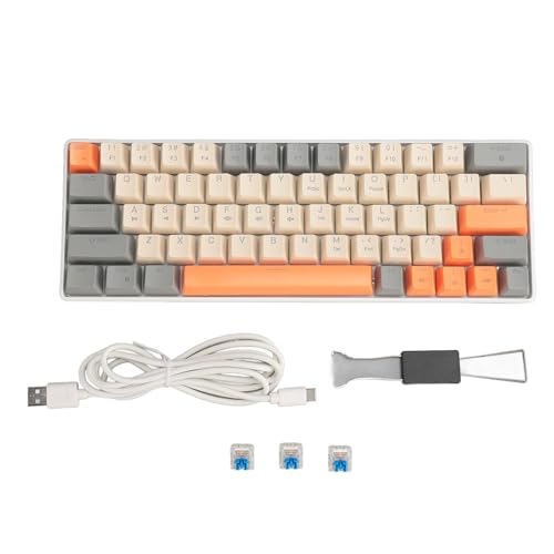ciciglow Kompakte Mechanische Tastatur, 63 Tasten, Abnehmbare Tastenkappe, Eisblaue Hintergrundbeleuchtung mit Abnehmbarem Blauen Schalter, für, für OS X, für -PC ciciglow Kompakte Mechanische Tastatur, 63 Tasten, Abnehmbare Tastenkappe, Eisblaue Hintergrundbeleuchtung mit Abnehmbarem Blauen Schalter, für, für OS X, für -PC von ciciglow