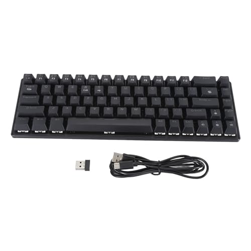 ciciglow Mechanische Gaming-Tastatur, BT5.0/2,4 G/USB C Computer-Tastatur, Blaue Schalter, RGB-Hintergrundbeleuchtung, Kompakte 61-Tasten, Kabellose Bürotastatur für Smartphone, ciciglow Mechanische Gaming-Tastatur, BT5.0/2,4 G/USB C Computer-Tastatur, Blaue Schalter, RGB-Hintergrundbeleuchtung, Kompakte 61-Tasten, Kabellose Bürotastatur für Smartphone, von ciciglow