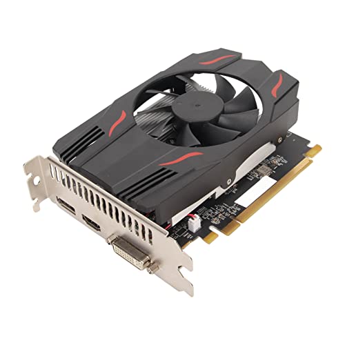 ciciglow RX550 4 GB GDDR5-Grafikkarte, 128 Bit, Unterstützt DVI DP, HD-Multimedia-Schnittstelle, 4K-GPU-Grafikkarte für Spiele von ciciglow