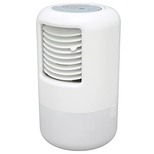 ciciglow Tragbare Klimaanlage, Nachtlicht, 500-ml-Tank mit Timing-Funktion, Geräuscharm, 3 Geschwindigkeiten, Klimaanlagenventilator, 100–240 V (EU-Stecker) von ciciglow