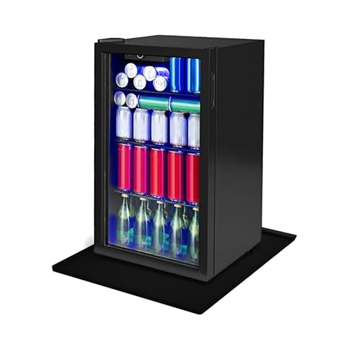Kühlschrank-Silikonmatte mit erhöhtem Rand, 60 x 60 cm, Mini-Kühlschrank-Silikonmatte mit erhöhtem Rand zur Vermeidung von Lecks, Kühlschränke, Waschmaschinen, Weinschrank von cimsfcor