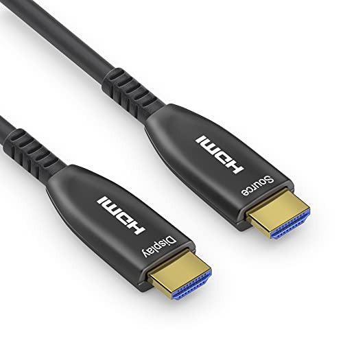 conecto Aktives 4K HDMI 2.0 AOC Extender Kabel, Hybridkabel (Glasfaser/Kupfer), schwarz, 50m von conecto