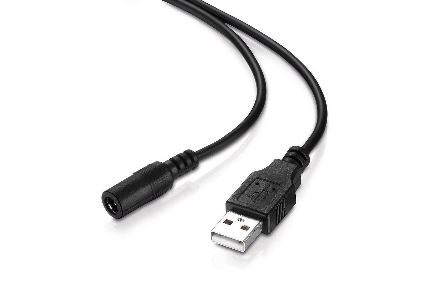 conecto Lade-Kabel USB-Stecker Typ A auf DC-Hohlstecker-Buchse (5,5 x 2,5 mm, USB-Kabel von conecto