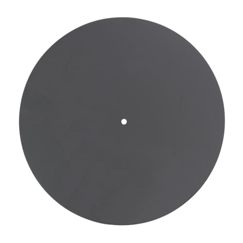 Plattenspieler-Matte aus Acryl, reduziert statische Staubgeräusche, Ersatz-Plattenplatte, Slipmat für 30,5 cm (12 Zoll) Plattenspieler, Schwarz von coserori