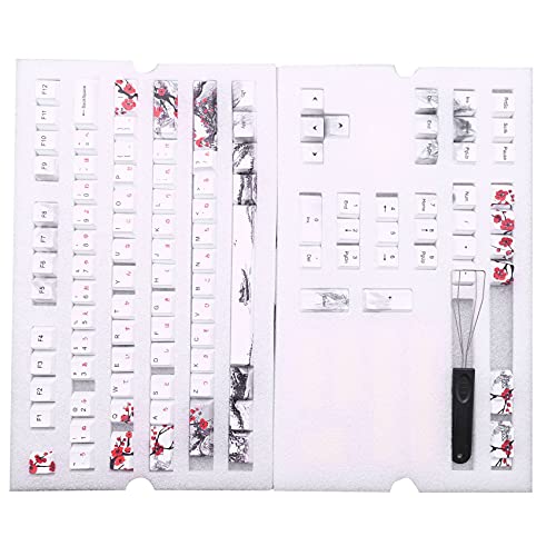 coserori 110 Tasten PBT-Tastenkappen, Farbstoff-Sublimation, Kirschprofil-Tastenkappe, DIY, mechanische Tastatur-Tastenkappe, Set, Japanisch von coserori