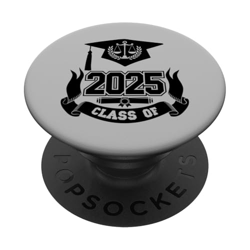 Anwalt Anwalt Rechtsschule Abschluss Cap Klasse 2025 PopSockets Klebender PopGrip von cranberrysky retro