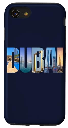 Hülle für iPhone SE (2020) / 7 / 8 World Travel Wahrzeichen Souvenir Vereinigte Arabische Emirate Dubai von cranberrysky retro