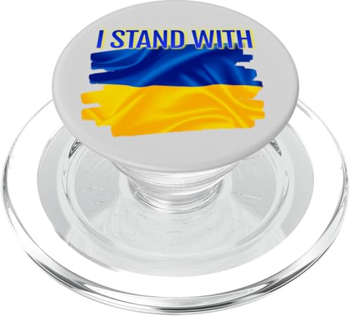 World Peace Support Ukrainische Flagge I Stand With Ukraine PopSockets PopGrip für MagSafe von cranberrysky retro