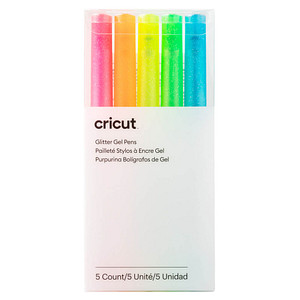 cricut™ Glitzer-Gelstifte für Schneideplotter 5 St. farbsortiert (neonpink, neonorange, neongelb, neongrün, neonblau), 5 St. von cricut™