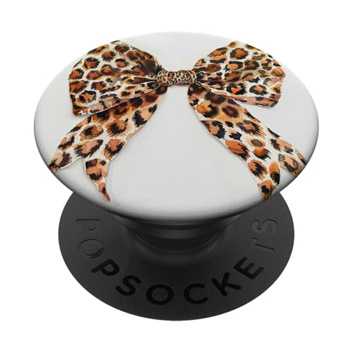 Schleife in Aquarell || Ästhetische Geparden-Leopardenmuster Schleife PopSockets mit austauschbarem PopGrip von cute cheetah print, leopard skin pattern theme