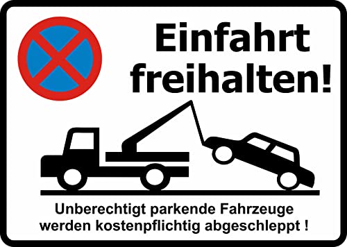 Daged Einfahrt freihalten Aufkleber Parken Verboten Vinyl Schild Selbstklebende Karte Sticker TK-022 von daged