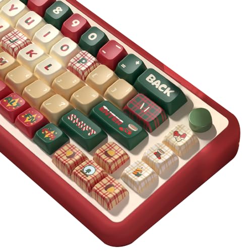 Weihnachtstastenkappen mit 158 Tasten, PBT-Tastenkappen-Set von MDA ist geeignet für 61/87/104/108 Cherry MX Switch und andere mechanische Tastaturen von daixiahu