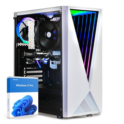 dcl24 Desktop Gaming PC AMD Ryzen 5 5600G, AMD Radeon Grafik Vega - 1000GB SSD, 16GB DDR4, Gaming Computer mit 6x3.9 GHz, Spiele Rechner mit WLAN, Windows 11 Pro [17717] von dcl24.de