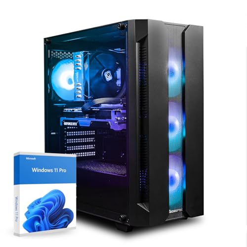 dcl24 Gaming PC Ryzen 5 9600X, RTX4060Ti 8GB - 1000GB SSD, 32GB DDR5, Desktop PC mit 6x5.3 GHz, Spiele Rechner mit WLAN, Gaming Computer mit Windows 11 Pro [19972] von dcl24.de