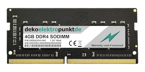 dekoelektropunktde 4GB RAM Speicher passend für HP Pavilion 15-cs0610ng DDR4 SO-DIMM PC4-19200 2400MHz von dekoelektropunktde