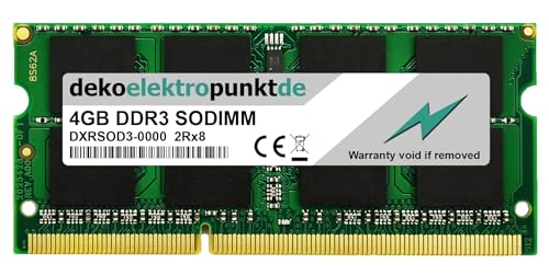 dekoelektropunktde 4GB Ram Speicher passend für ASUS G51Jx-X2 SODIMM DDR3 PC3 von dekoelektropunktde