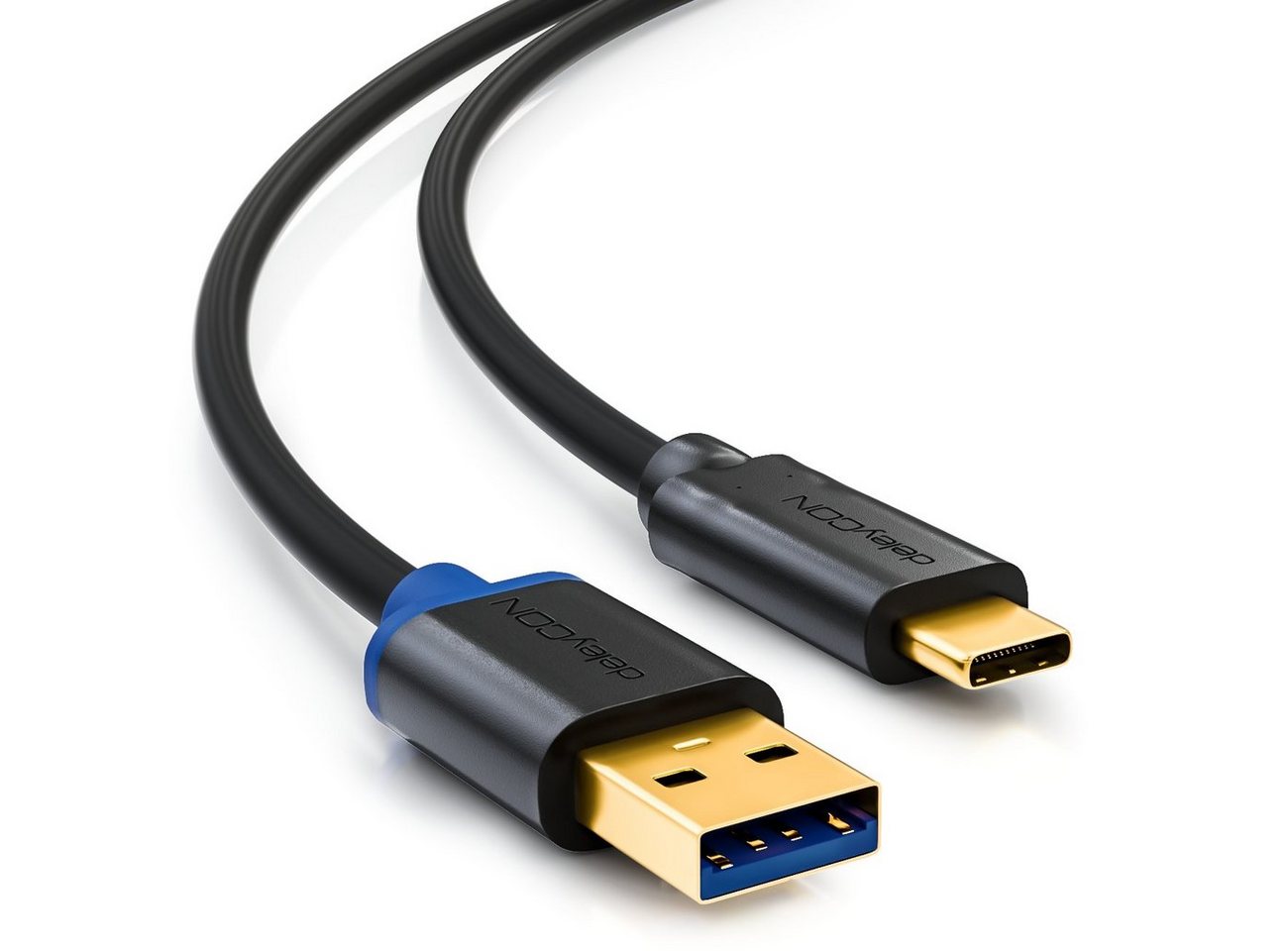 deleyCON deleyCON 1,5m USB C Kabel Datenkabel Ladekabel USB 3.0 USB-A zu USB-C Smartphone-Kabel von deleyCON