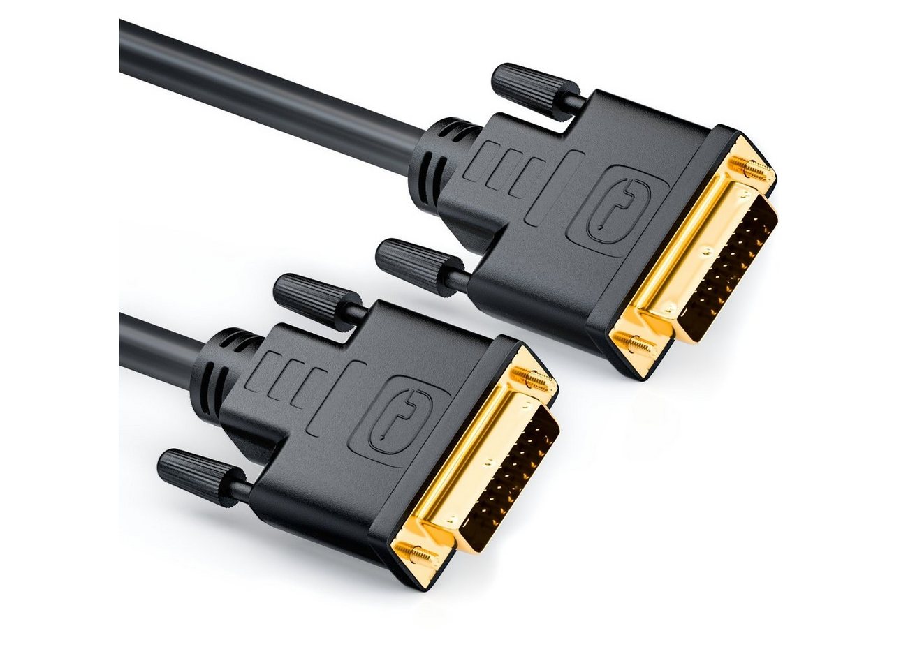 deleyCON deleyCON 3m DVI zu DVI Kabel vergoldet DUAL LINK 3 m DVI D Video-Kabel von deleyCON